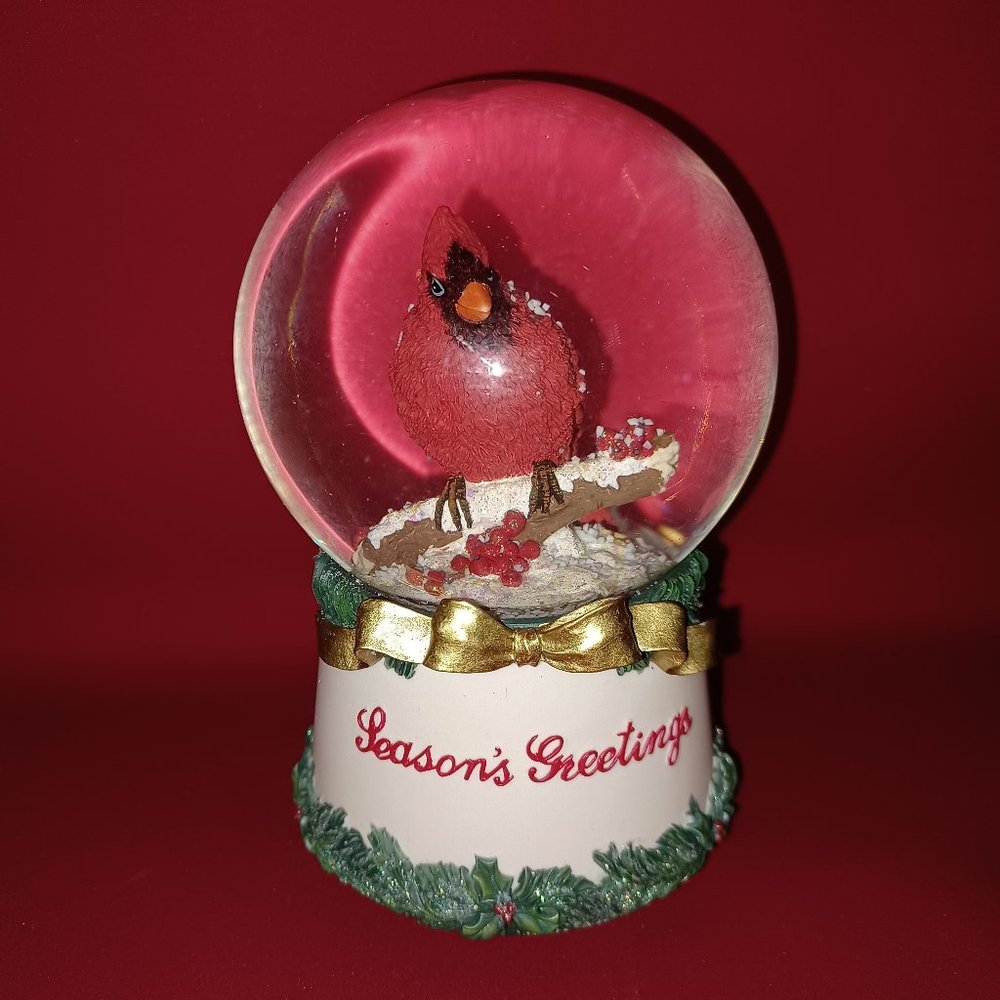 Roman Inc. Musical Cardinal Snow Globe "Have Yourself A Merry Little Christmas"